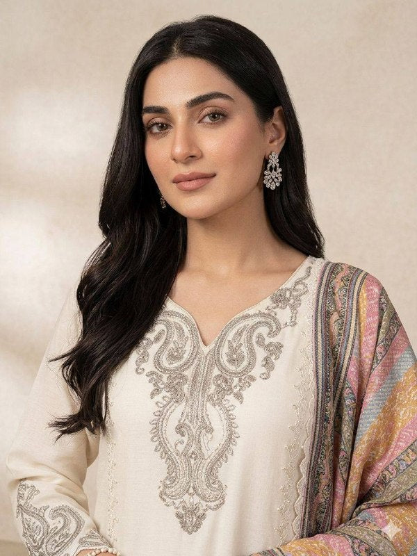 This Season Wear Our Beautiful Printed Top , Salwaar With Dupatta In  Roman Fabric (LG-2102)