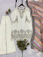 This Season Wear Our Beautiful Printed Top , Salwaar With Dupatta In  Roman Fabric (LG-2102)
