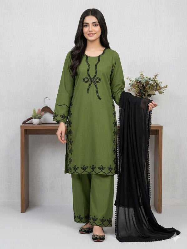 This Wedding Season Wear Our Beautiful Sequence Embroidered Top , Plazzo With Dupatta (LG-2103)