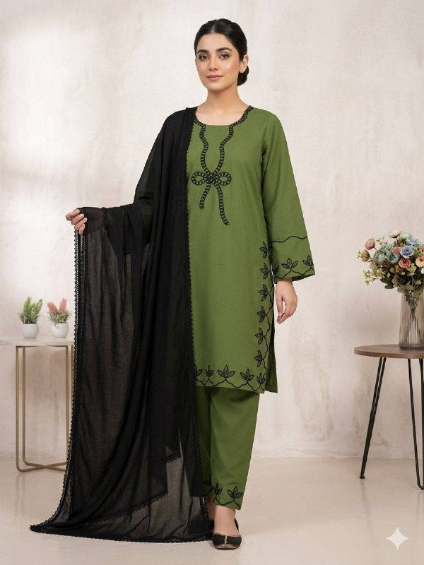 This Wedding Season Wear Our Beautiful Sequence Embroidered Top , Plazzo With Dupatta (LG-2103)