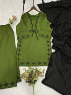This Wedding Season Wear Our Beautiful Sequence Embroidered Top , Plazzo With Dupatta (LG-2103)