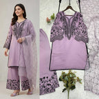 This Festival Season Wear Our Beautiful Sequence Embroidered Top , Plazzo  With Dupatta (LG-2101)