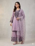 This Festival Season Wear Our Beautiful Sequence Embroidered Top , Plazzo  With Dupatta (LG-2101)