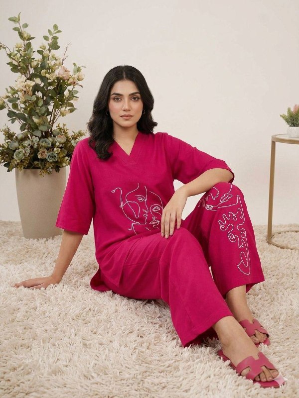 Exclusive And Trendy Co-Ord Set For Wedding Season With Mirror And Sequence Embroidered Top And Plazzo (LG-2091)