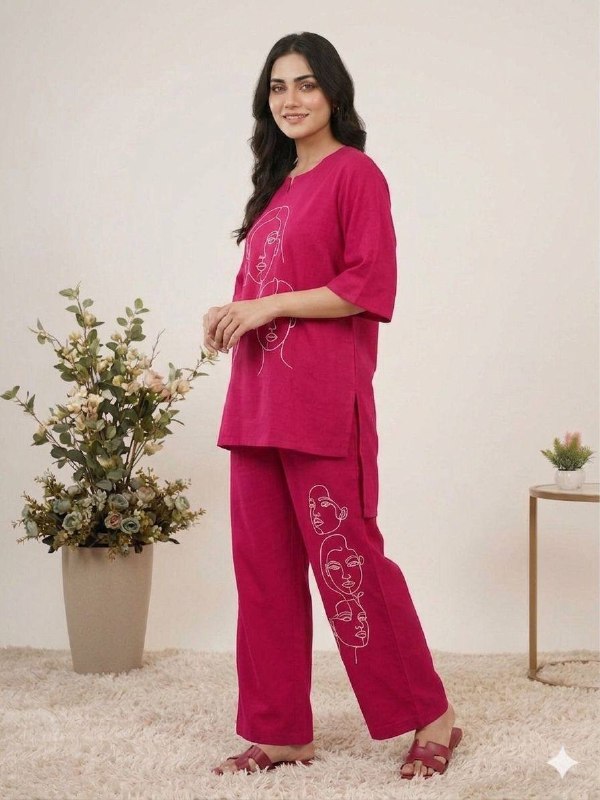 Exclusive And Trendy Co-Ord Set For Wedding Season With Mirror And Sequence Embroidered Top And Plazzo (LG-2091)