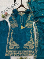 This Summer Season Wear Trendy Co-Ord Set With Embroidery Work (LG-2092)