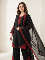 This Season Wear Our Sequence Embroidery And Real Mirror Worked Top, Pant With Dupatta (LG-2078)