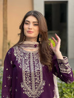 Exclusive And Trendy For Wedding Season Our Sequence Embroidered Top, Plazzo And Dupatta (LG-2055)