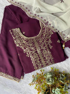 Exclusive And Trendy For Wedding Season Our Sequence Embroidered Top, Plazzo And Dupatta (LG-2055)