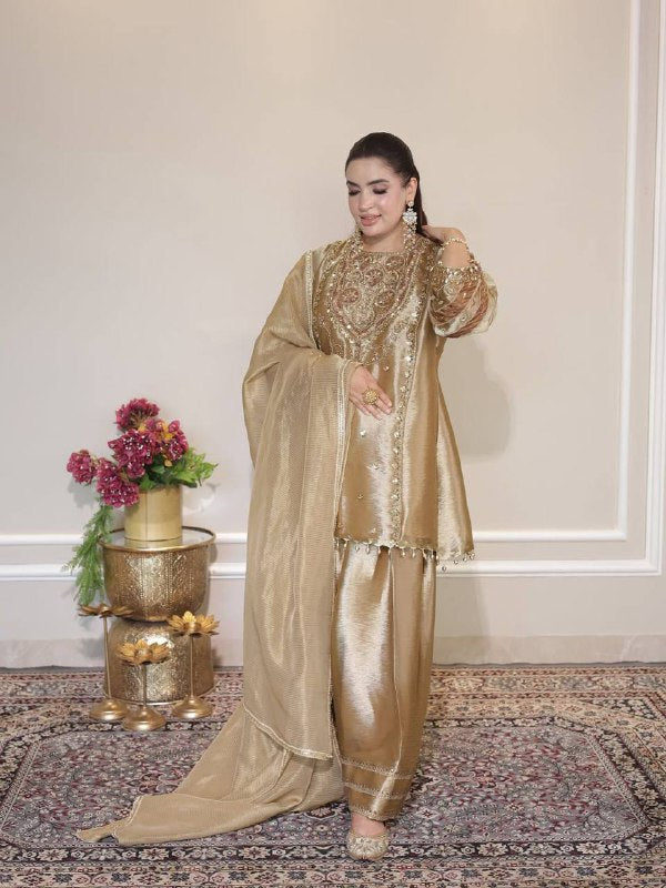 Exclusive 4 Piece Plazzo Pair With Real Mirror And Embroidery Work (LG-2015)