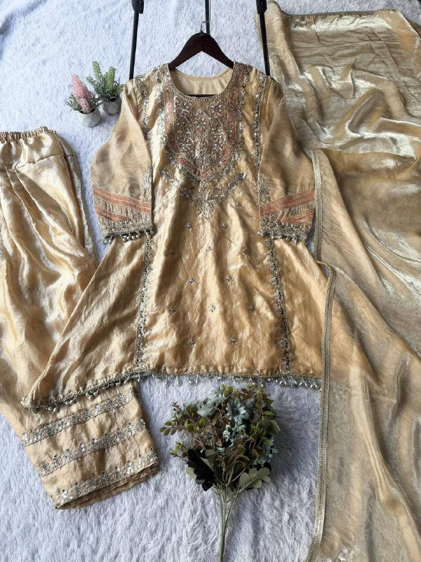Exclusive 4 Piece Plazzo Pair With Real Mirror And Embroidery Work (LG-2015)