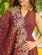 Exclusive 2 Piece Gown With Dupatta In Sequence Embroidery Work (LG-2006)