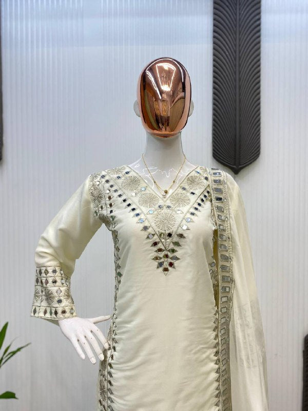Exclusive And Designer Sequence Embroidered 3 Piece Gown Pair (LG-2018)