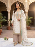 White Sequence Embroidery Worked Top, Plazzo and Dupatta — Mahira Khan Inspired